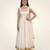 Ivory dupion silk anarkali set