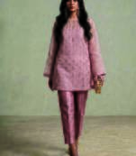 Blush pink embroidered organza co ord set