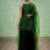 Emerald green embroidered georgette sharara set
