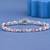 Pink & White Crystal Tennis Bracelet