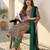 Women Printed Thread Work Cotton Kurta with Trousers & With Dupatta