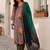 Women Printed Thread Work Cotton Kurta with Trousers & With Dupatta