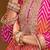 Chevron Printed Sequinned Round Neck A-Line Kurta With Palazzos & Dupatta