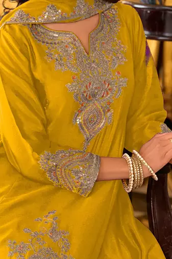 Women Ethnic Motifs Embroidered Kurta with Sharara & Dupatta