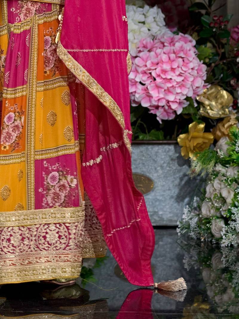 Women Ethnic Motifs Embroidered Kurta with Sharara & With Dupatta