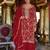 Ethnic Motifs Embroidered Sequinned Kurta with Palazzos & Dupatta