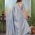 light blue woven kanjivaram soft silk blend saree designer pallu saree with blouse