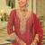 Ethnic Motifs Embroidered Straight Sequinned Kurta With Sharara & Dupatta