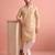  silk blend solid kurta set for men
