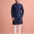  silk blend solid kurta set for men
