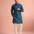  silk blend solid kurta set for men
