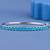 Blue Princess Cut Crystal Tennis Bangle