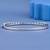 Blue Princess Cut Crystal Tennis Bangle