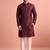  silk blend solid kurta set for men