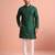  silk blend solid kurta set for men