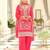 Ethnic Motifs Embroidered Round Neck Zari Kurta With Patiala & Dupatta