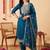 Women Ethnic Motifs Embroidered Kurta with Trousers & With Dupatta