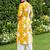 Women Printed Thread Work Kurta with Palazzos
