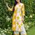 Women Printed Thread Work Kurta with Palazzos