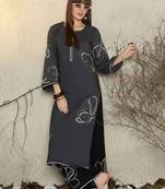 Women Floral Embroidered Sequinned Kurta with Palazzos