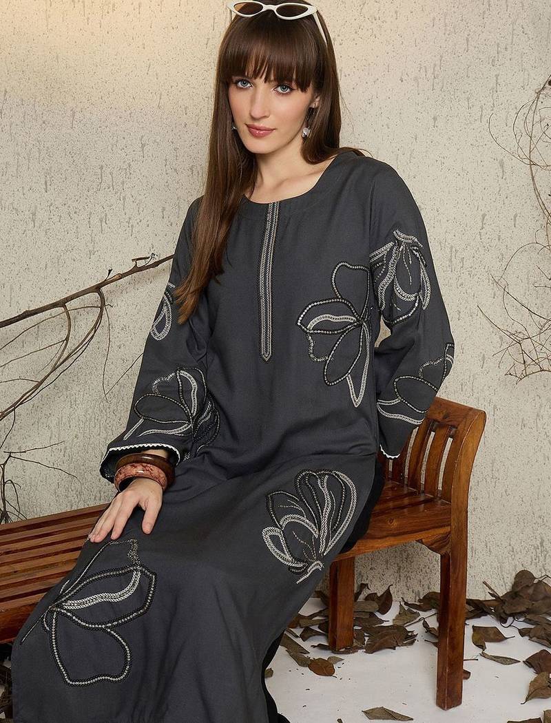 Women Floral Embroidered Sequinned Kurta with Palazzos
