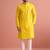  silk blend solid kurta set for men