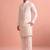  silk blend solid kurta set for men
