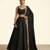 Jet Black Dupion Silk Lehenga Set