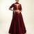 Maroon Dupion Silk Lehenga Set