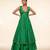 Emerald Green Embroidered Dupion Silk Anarkali Lehenga Set