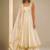Ivory Embroidered Dupion Silk Anarkali Lehenga Set