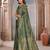 bottal green woven kanjivaram soft silk saree designer pallu saree with blouse