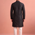 Raw silk solid kurta set for men