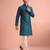  silk blend solid kurta set for men