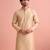  silk blend solid kurta set for men