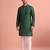  silk blend solid kurta set for men