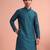  silk blend solid kurta set for men