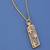 Elegant Dual-Tone Floral Bar Pendant Necklace