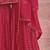 womens readymade pink color embroidered sequin work  party wear kurta sharara set with dupatta