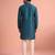  silk blend solid kurta set for men