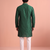  silk blend solid kurta set for men