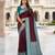 Cofee soft silk blend saree with zari weaving meenakari design
