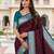 Cofee soft silk blend saree with zari weaving meenakari design