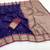 Purple soft silk blend saree with zari weaving meenakari design