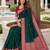 Green soft silk blend saree with zari weaving meenakari design