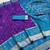 Purple soft silk blend pochampalli saree with zari weaving meenakari design