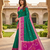 Sea green soft silk blend pochampalli saree with zari weaving meenakari design