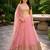 PINK  SEQUINS & EMBROIDERED NET DESIGNER WEDDING & PARTY WEAR FESTIVAL LEHENGA CHOLI SET FOR WOMEN'S