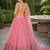 PINK  SEQUINS & EMBROIDERED NET DESIGNER WEDDING & PARTY WEAR FESTIVAL LEHENGA CHOLI SET FOR WOMEN'S