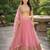 PINK  SEQUINS & EMBROIDERED NET DESIGNER WEDDING & PARTY WEAR FESTIVAL LEHENGA CHOLI SET FOR WOMEN'S